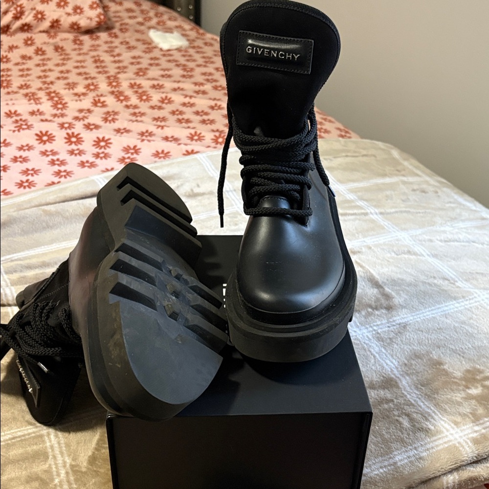 Givenchy Black Leather Boots